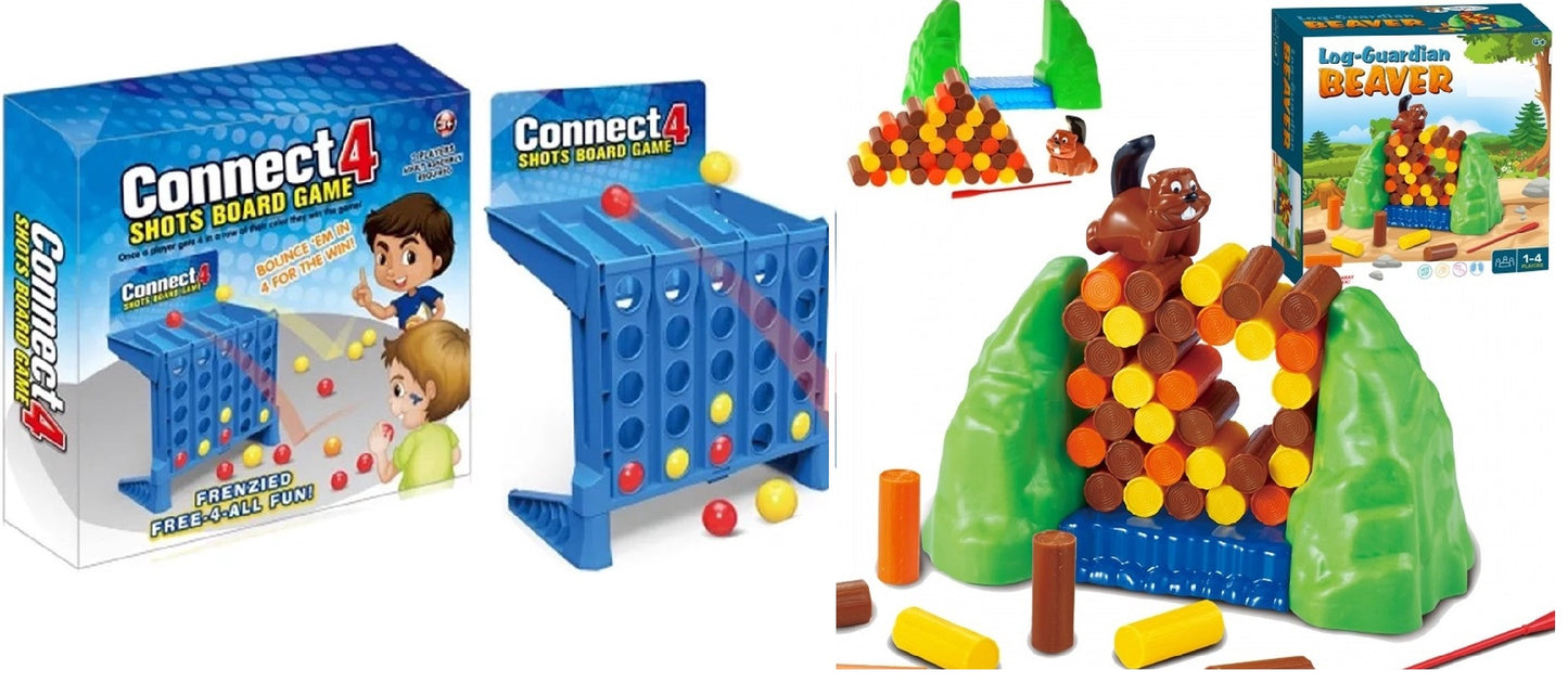 4 op een rij + Vallende Bever Dam spel – Slechts €29,95!