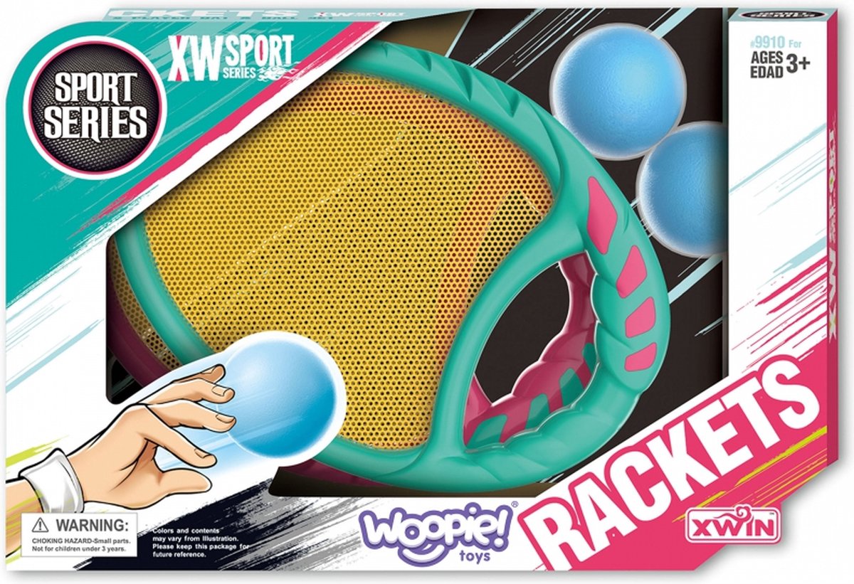 Arcade vangspel en werpspel - Vang- & Werpspellen - Buitenspeelgoed - inclusief 2 Peddels en 2 Ballen