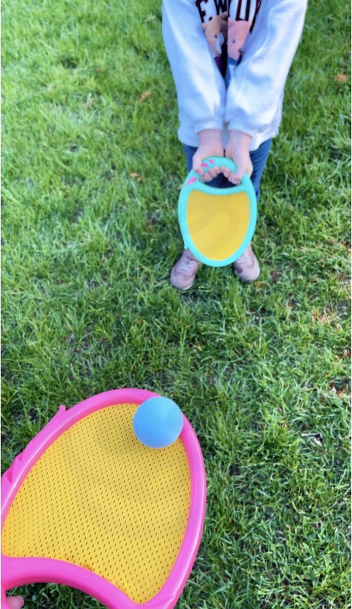 Arcade vangspel en werpspel - Vang- & Werpspellen - Buitenspeelgoed - inclusief 2 Peddels en 2 Ballen