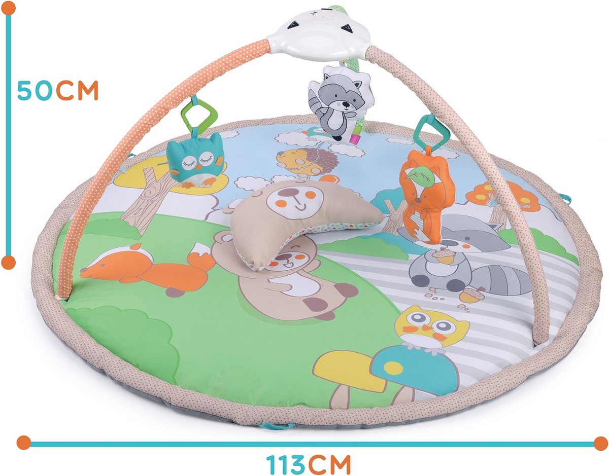 Interactive baby Speelmat - Speelkleed voor ontwikkeling baby's en Peuters - 8 Melodieën - Projector - 104 cm
