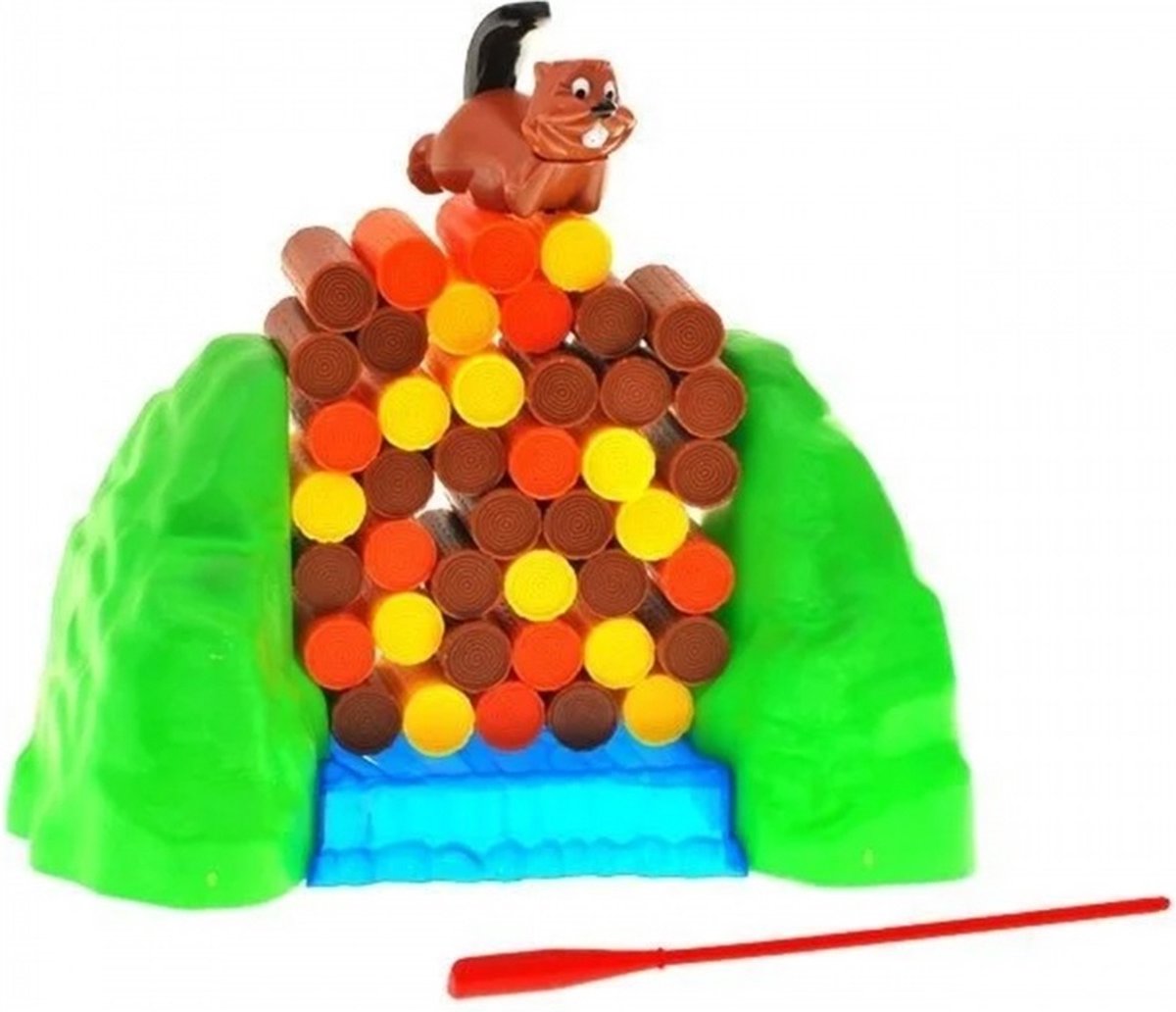 Vallende Bever Dam spel - Bert Bever - Arcadespel - Gezinsspel - Behendigheidsspel - 46 onderdelen