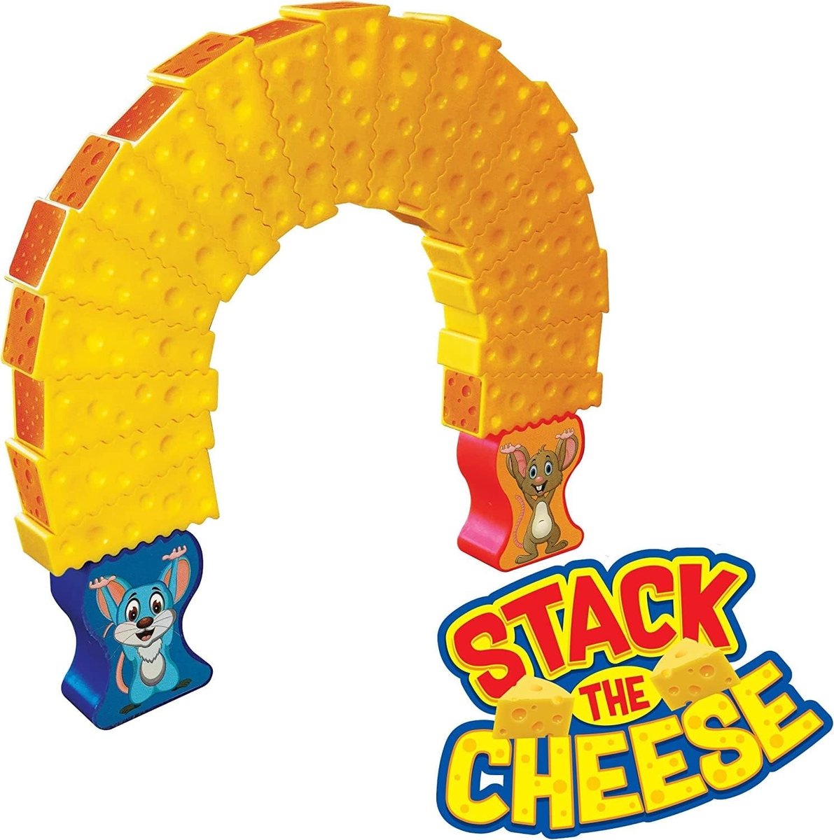 Kaas Stapel Spel - Behendigheidsspel - Muizen vallende toren spel - Voor Jongens en Meisjes