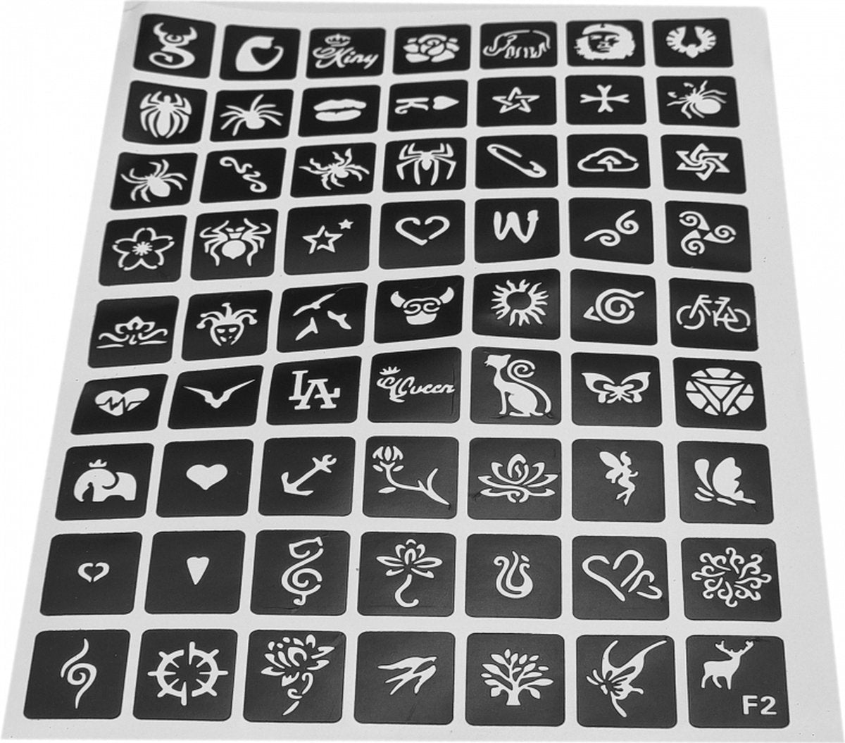 Glitter tattoo set voor kinderen - Inclusief glitters en sjablonen