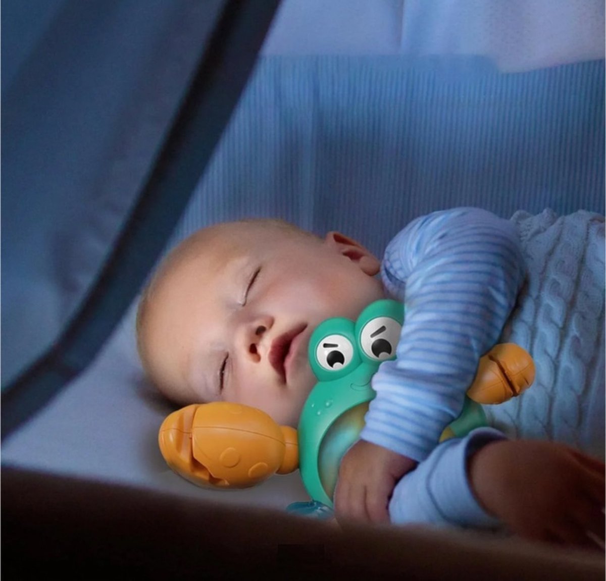 Zingende speelgoed Krab - Slaaplamp - Inclusief Slaapliedjes