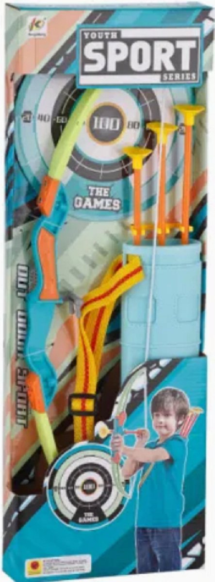 Pijl en Boog set met zuignappen 6 delig