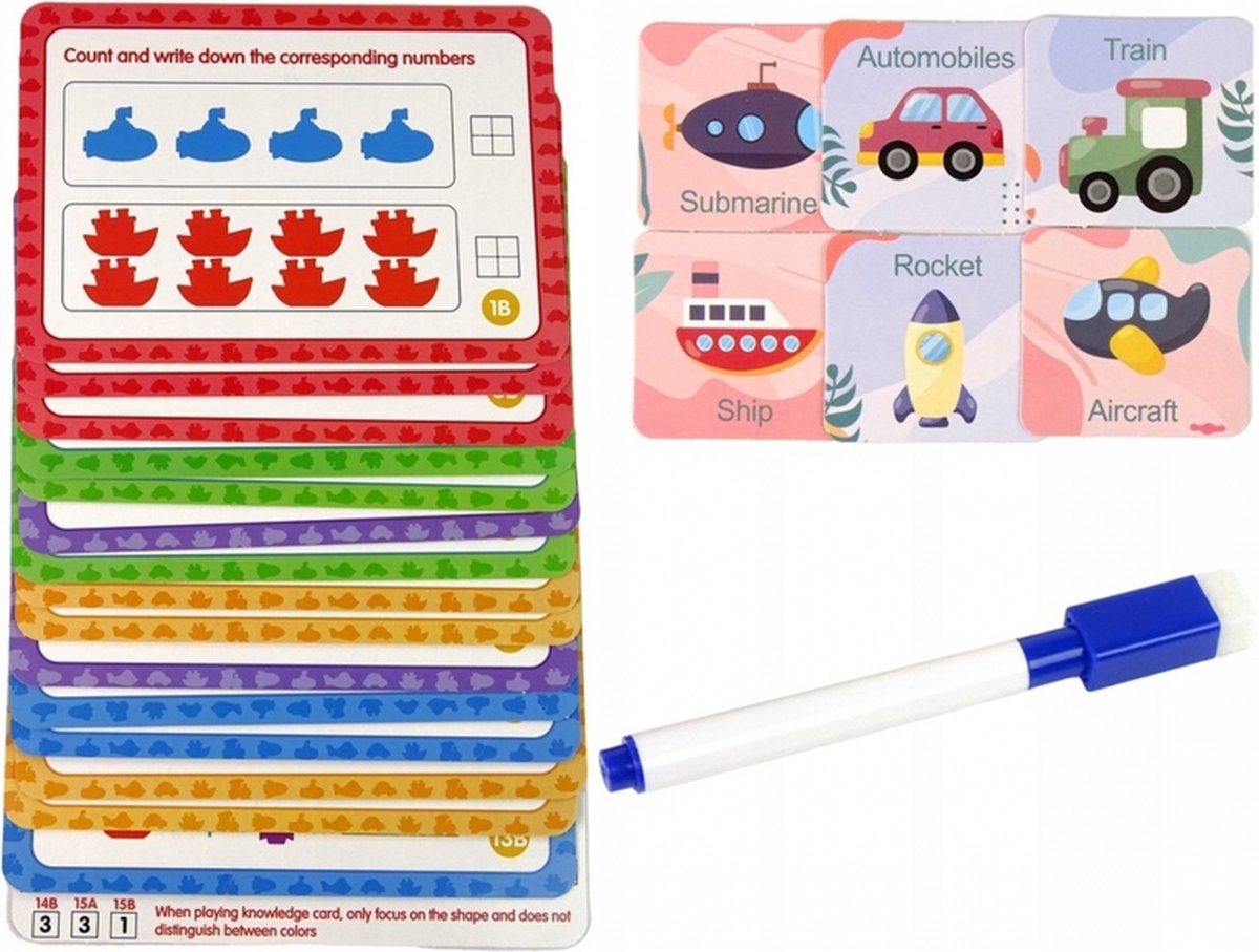 Tellen en Sorteren Educatieve Set - Voertuigen ๐โ๏ธ๐ข - 83 stuks