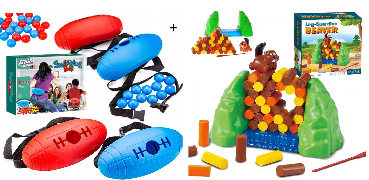 Twerk Pong - Swing ball spel + Vallende Bever Dam spel – Slechts €29,95!