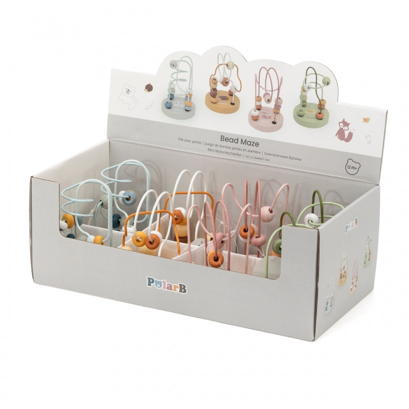 VIGA PolarB Houten Handzame Labyrint Rijgloop Motorische Speelgoed 1 stuk