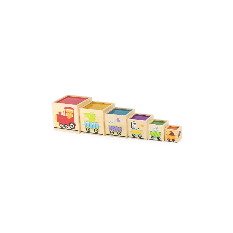VIGA Houten Piramide Puzzelblokken
