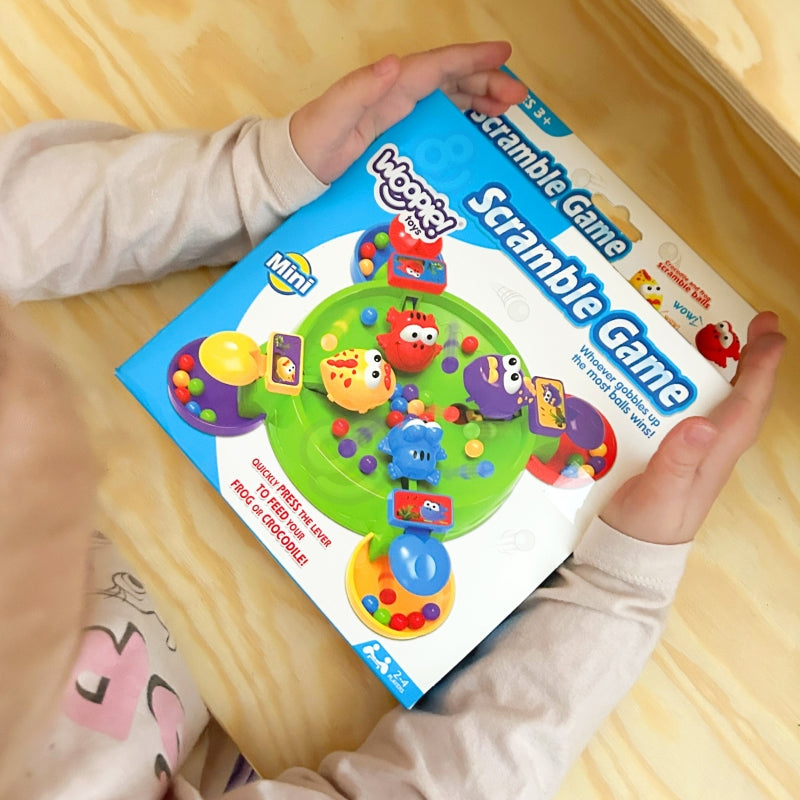 WOOPIE Hongerige Kikkerspel - Grijpspel - Behendigheidsspel - Bordspel- Reiseditie
