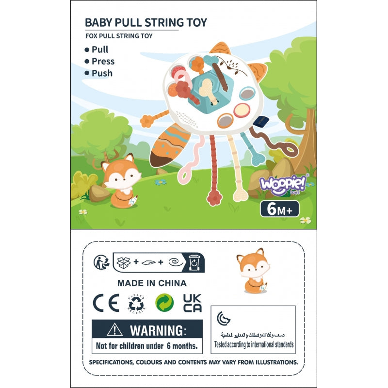 WOOPIE Bijtring, Rammelaar & Multifunctionele Vos voor Baby's