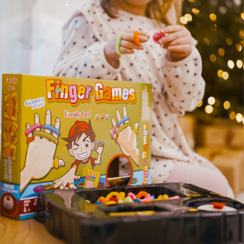 WOOPIE Vinger spel met Kleurrijke Elastiekjes - Behendigheidsspel