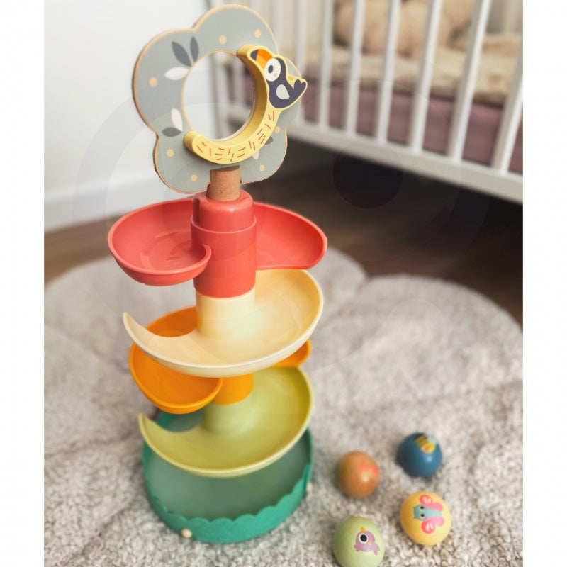 WOOPIE Houten ballen toren Sensorisch Educatief 6 stuks