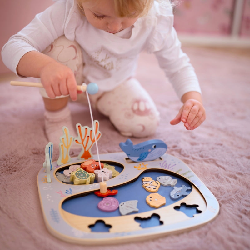 TOOKY TOY Vang de Vis Behendigheidsspel Montessori Puzzel