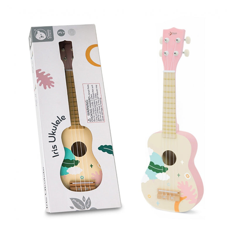 CLASSIC WORLD Houten Gitaar voor Kinderen - Roze