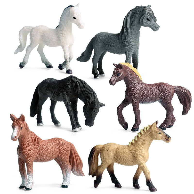WOOPIE Speelgoed Paardenfiguurtjes set van 16 stuks