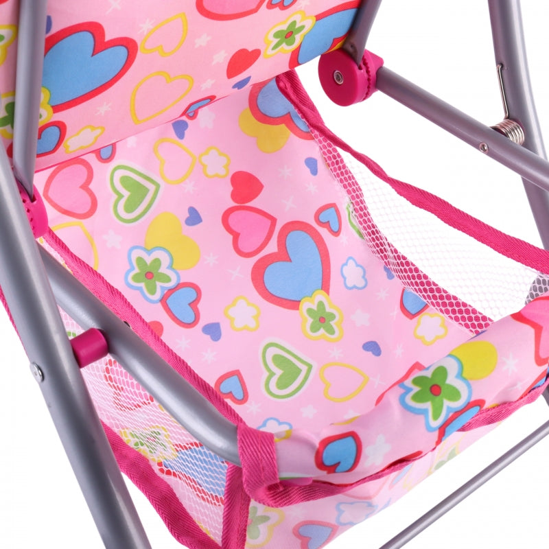 WOOPIE Kinderwagen Poppenwagen Hartjes Gekleurd