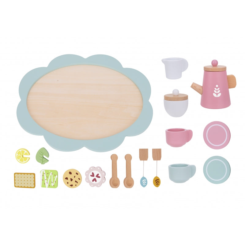 TOOKY TOY Houten Speelgoed Theeset