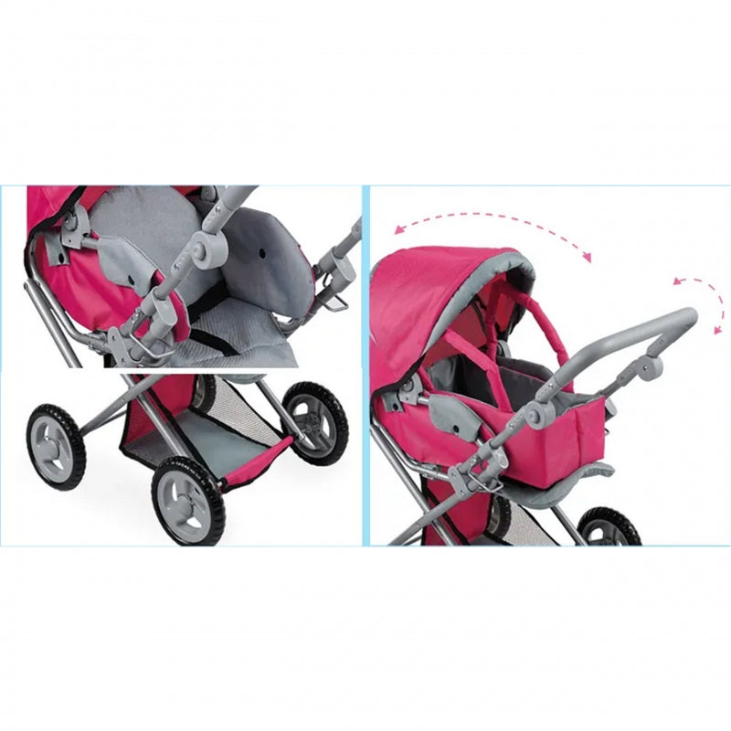 WOOPIE Poppenwagen 4-in-1 Draagzak Verstelbaar