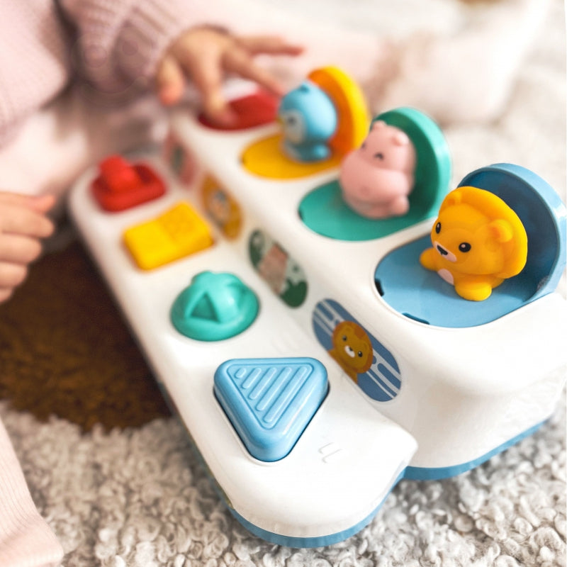 WOOPIE BABY Springende Diertjes POP-UP - Educatief Speelgoed
