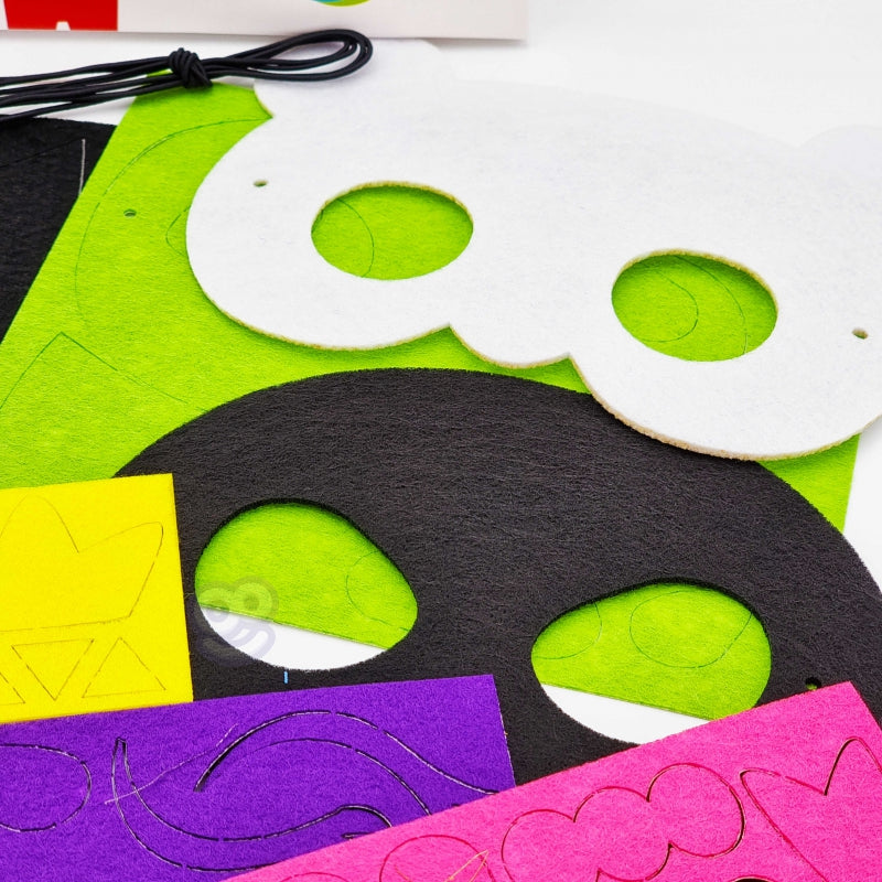WOOPIE ART&FUN Creatieve DIY Set maskers - Maak je eigen maskers - 4 stuks
