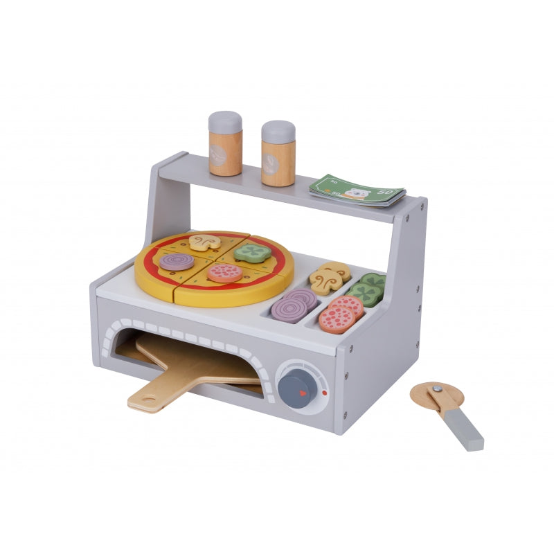 TOOKY TOY Speelgoed Pizzeria Houten Pizzaoven Accessoires
