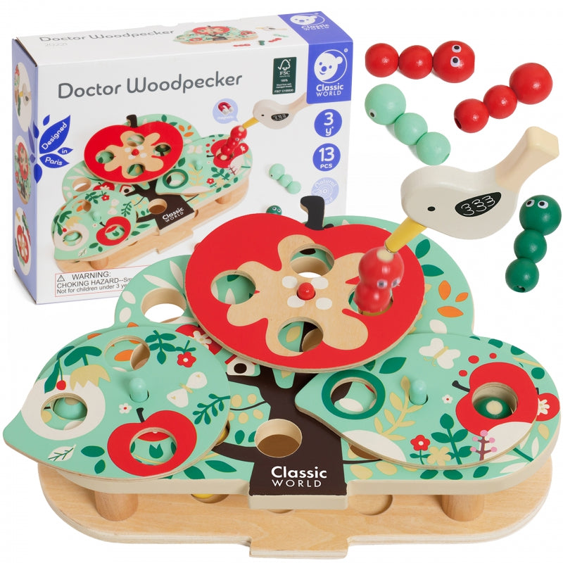 CLASSIC WORLD Magnetisch Behendigheidsspel Vang het Beestje 16 stuks