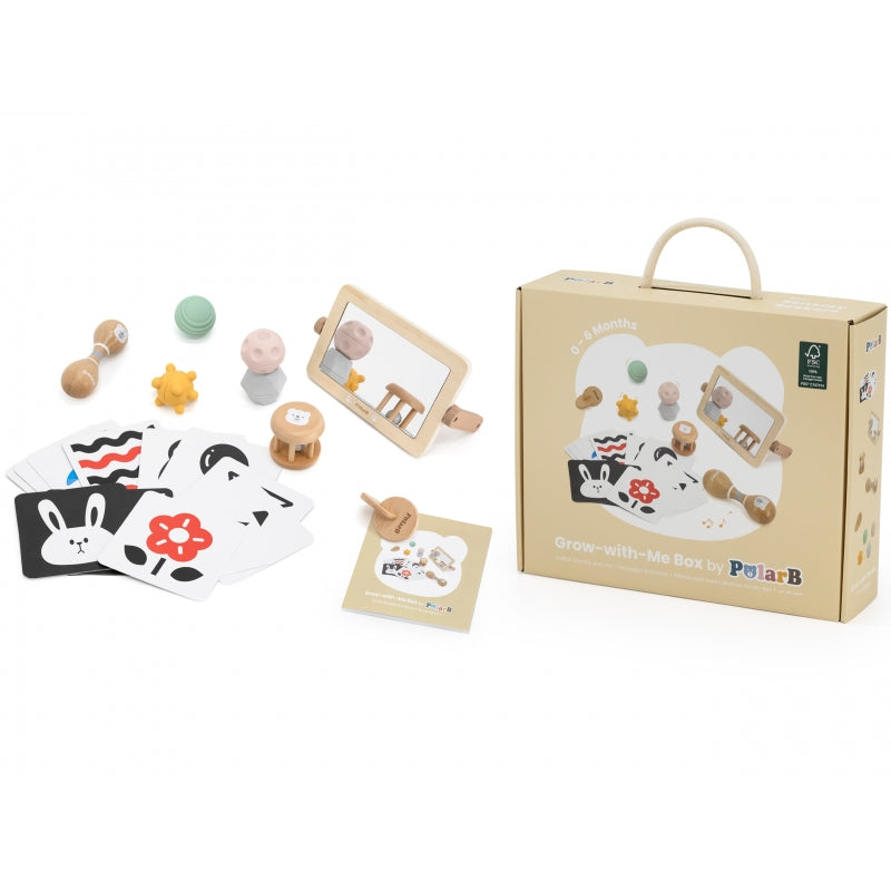 VIGA Educatieve Baby Speelgoedbox van geboorte tot 6 maanden