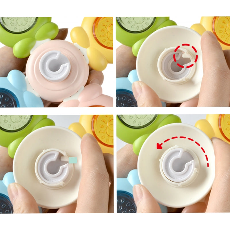WOOPIE BABY Fidget Spinner Sensorisch set van een Bij, Kippetje en Konijn - 3 Stuks