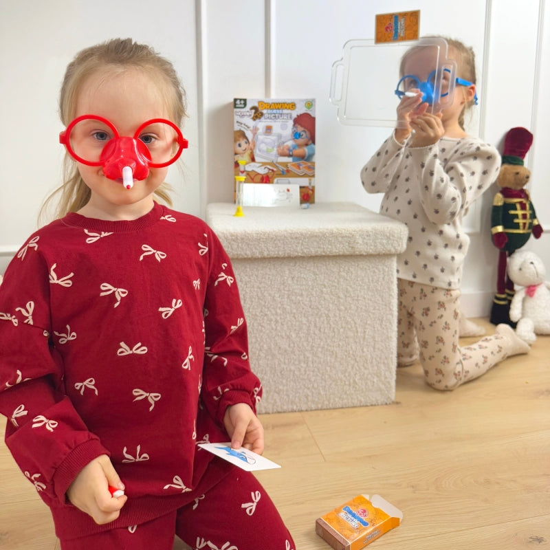 WOOPIE Teken en Raad spel - Teken met je Neus en raad het kaartje