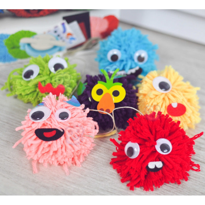 WOOPIE ART&FUN Creatieve Set – Maak je Eigen Monster Pompon