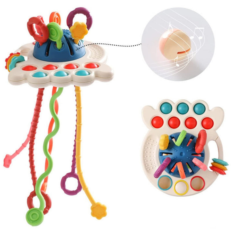 WOOPIE BABY Bijtring en Sensorisch Speelgoed - Multifunctionele Bijtring 0+ - Montessori speelgoed