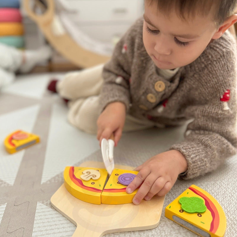 TOOKY TOY Speelgoed Pizzeria Houten Pizzaoven Accessoires