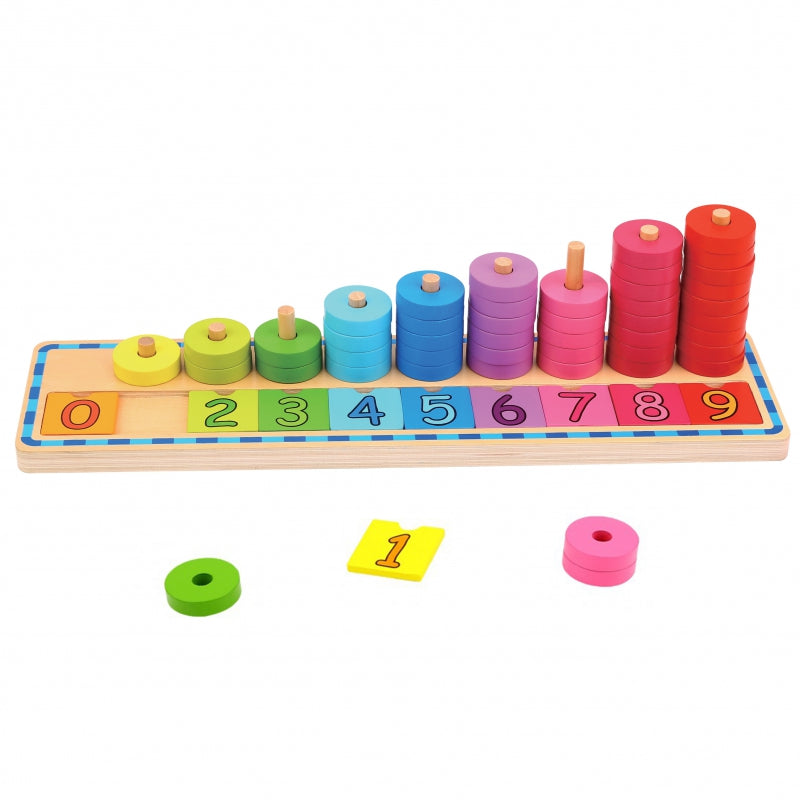 WOOPIE GREEN Tel- en Kleurenpuzzel Montessori – 56 stuks
