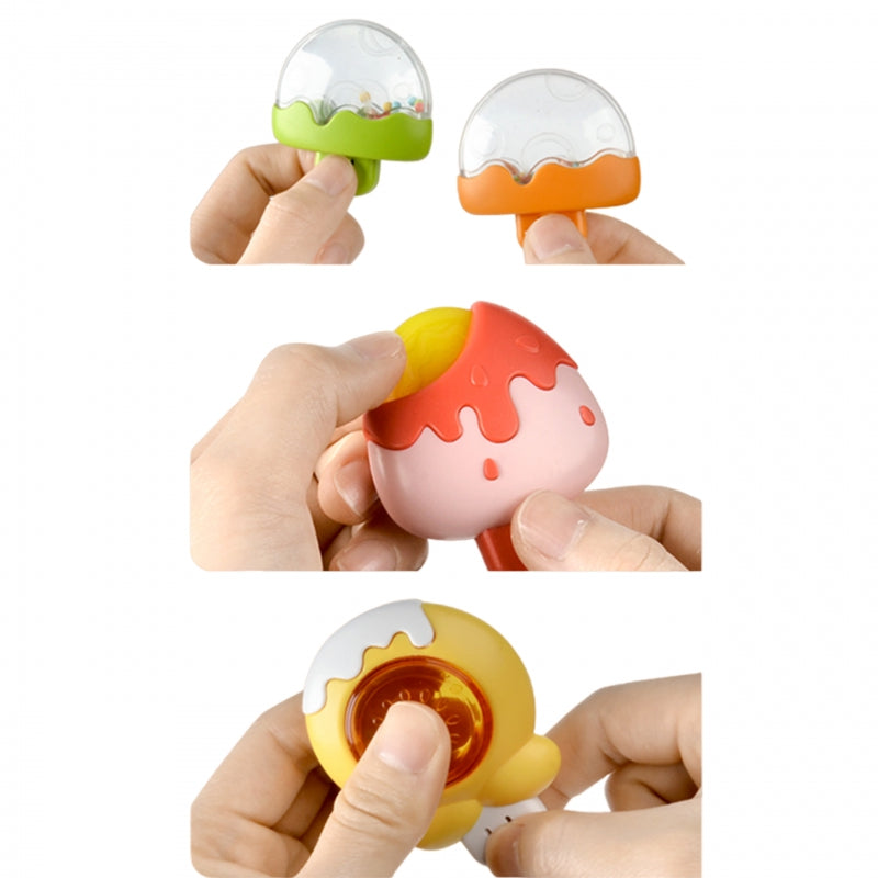 WOOPIE BABY Fidget Spinner Sensorisch set van een Bij, Kippetje en Konijn - 3 Stuks