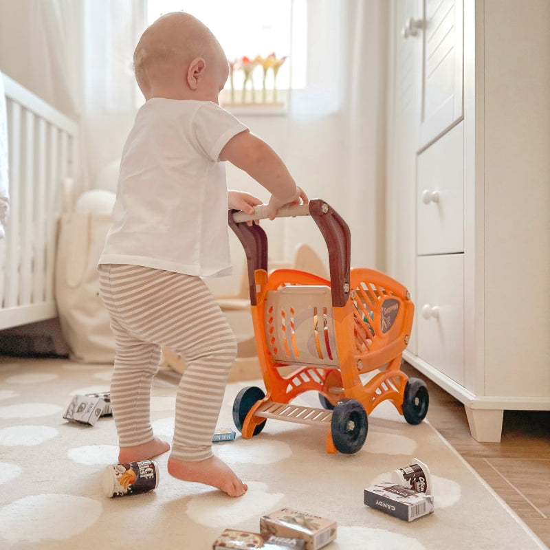 WOOPIE Speelgoed Winkelwagen voor Kinderen met Bewegende Onderdelen inclusief 42 Accessoires