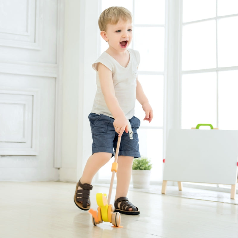 CLASSIC WORLD Houten Duwspeelgoed Eendje voor Kinderen