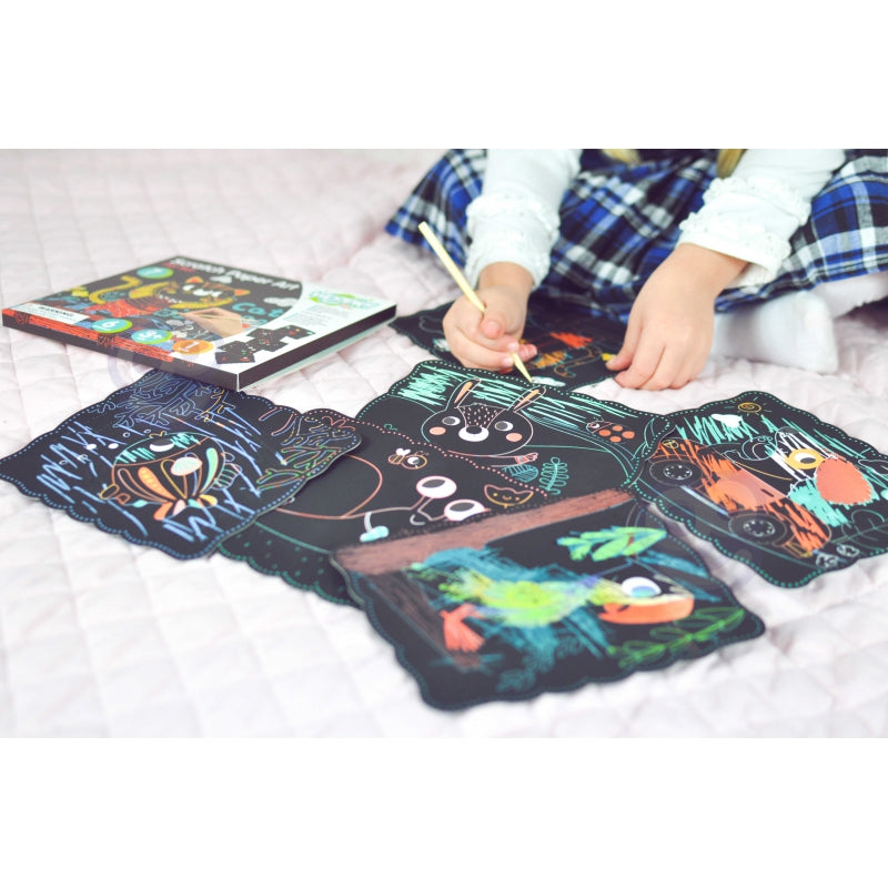 WOOPIE ART&FUN Krasschilderijen voor Kinderen 7 stuks