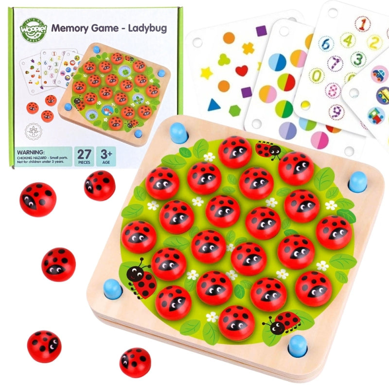 WOOPIE Houten Lieveheersbeestje Memory Spel