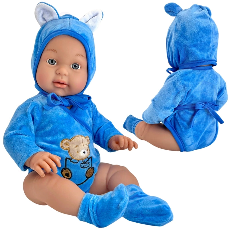WOOPIE Babypop in Teddybeerpakje 46 cm