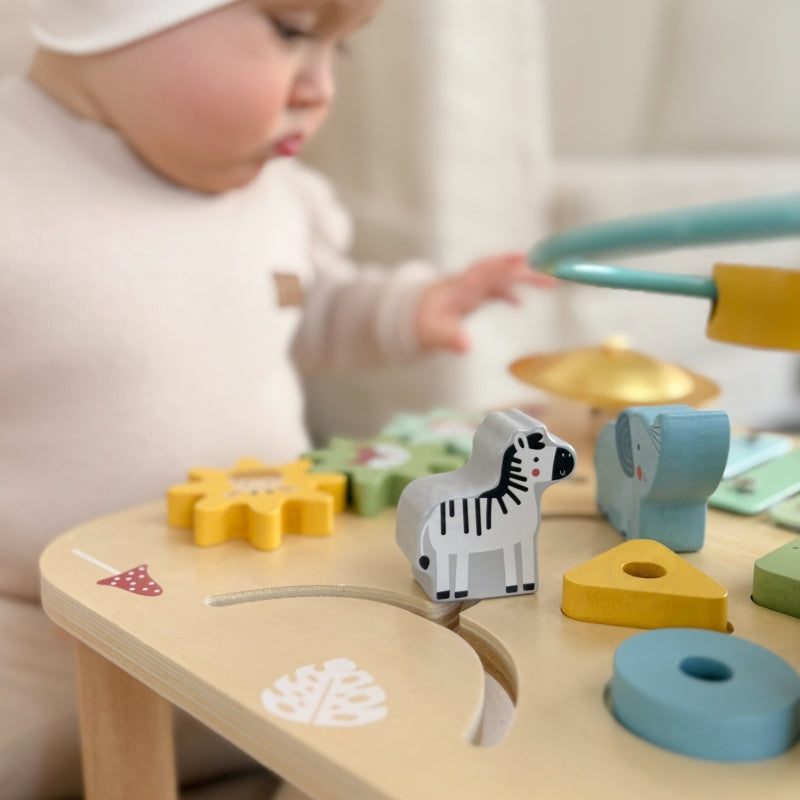 WOOPIE Houten 5-in-1 Educatieve Speeltafel Met Sensorisch Doolhof
