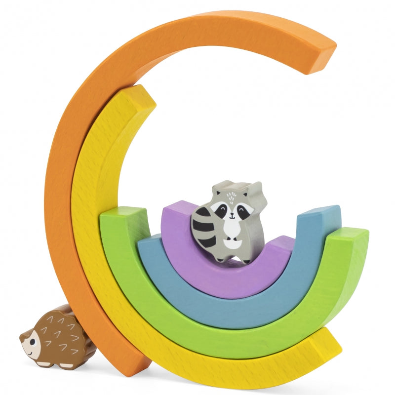 VIGA Houten Regenboogpuzzel Creatieve Montessori Blokken