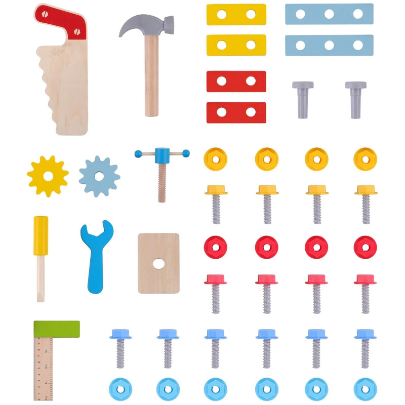 TOOKY TOY Houten DIY Tafel Gereedschap Werkbank