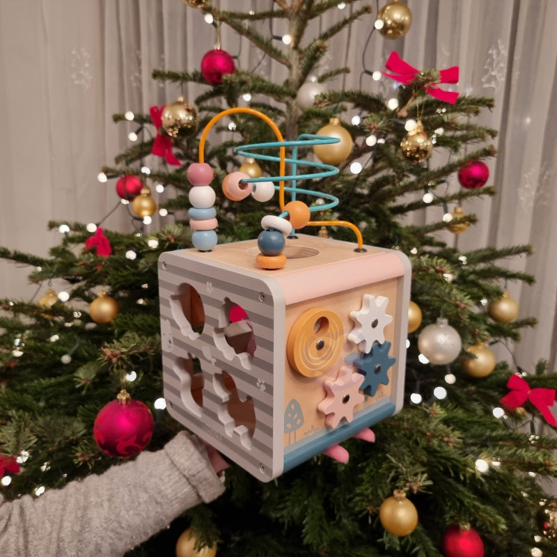 VIGA PolarB Houten Activiteit Kubus voor baby's en peuters