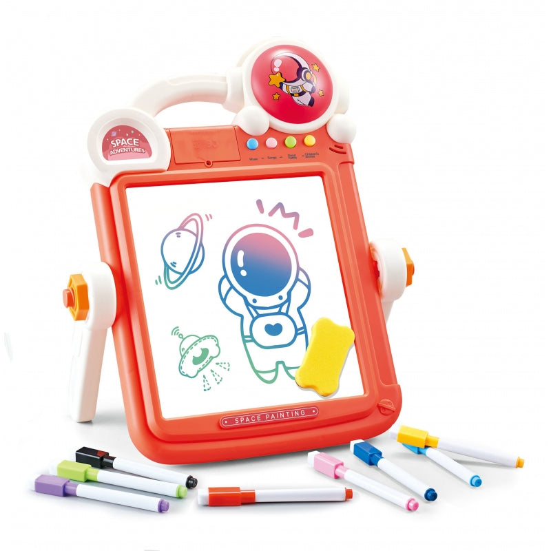 WOOPIE 2-in-1 Tetris Tekenbord - Speel en Schrijf bord - Oranje