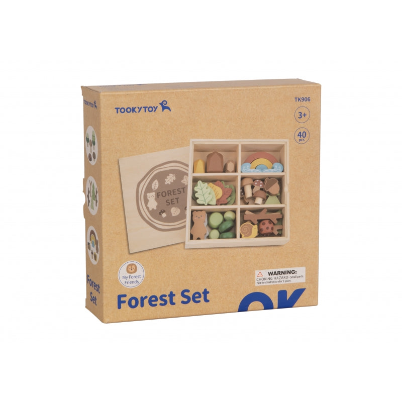 TOOKY TOY Natuur set Stapelblokken puzzel