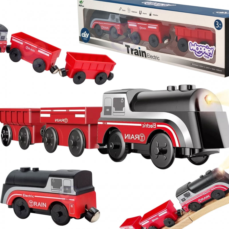 WOOPIE Elektrische Trein met Wagons op Magneet comptabel met diverse treinbanen