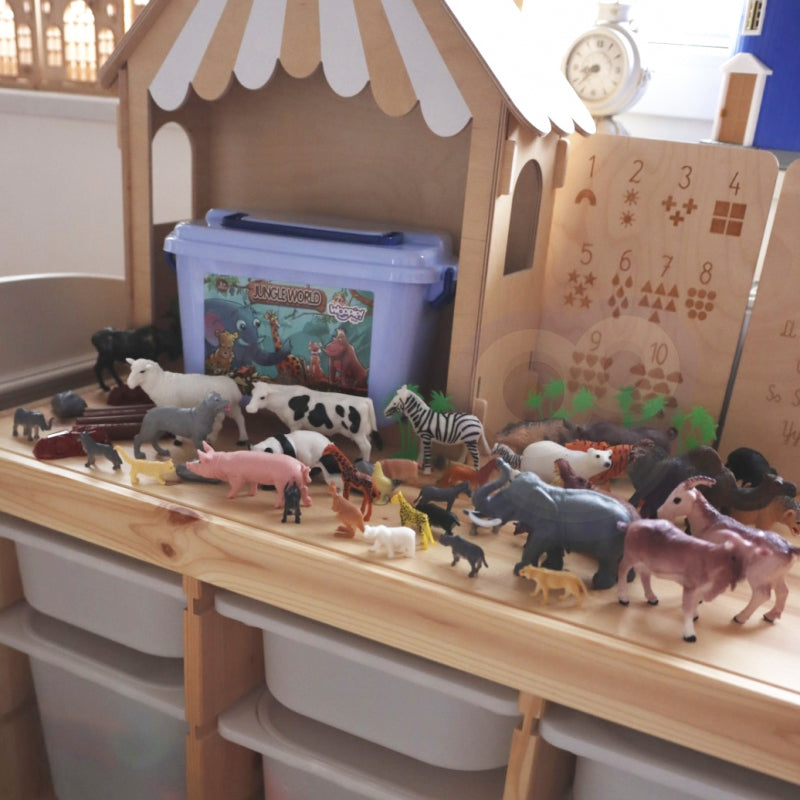 WOOPIE diverse Dieren figuren en beeldjes XXL – 58 stuks