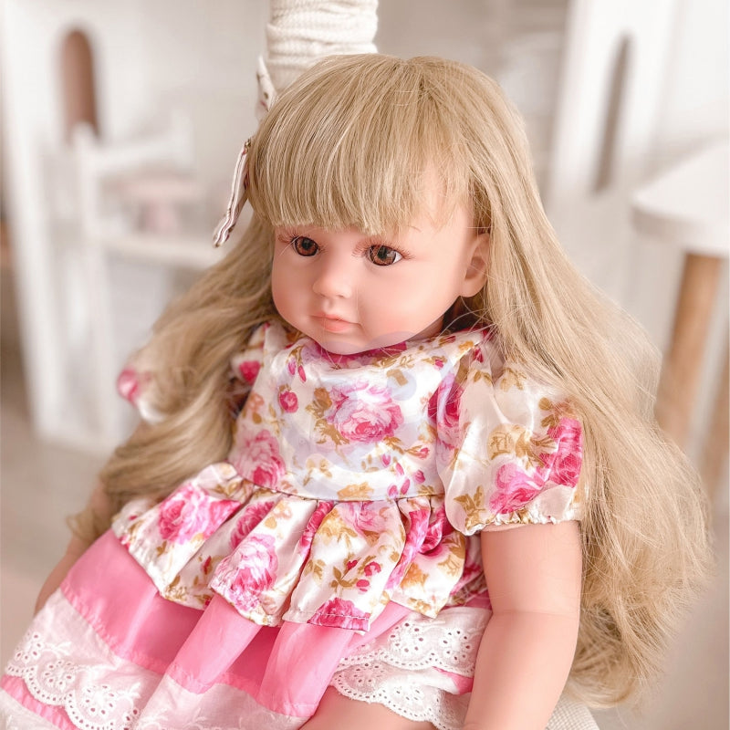 WOOPIE Vrouwelijk Realistische speelpop Blond - Met Beweging & Geluid