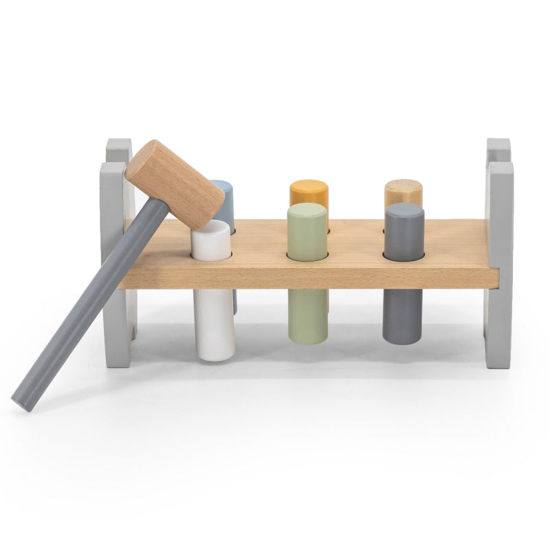 VIGA PolarB Houten Hamerspel met Hamertje voor Baby's – Pinguïn Montessori